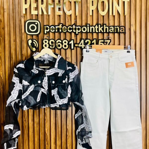 Korean Zipper Top with Jeans