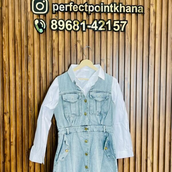 Denim Dresses with Shirt