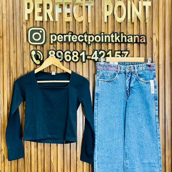 Full Sleeve Square Neck with Jeans