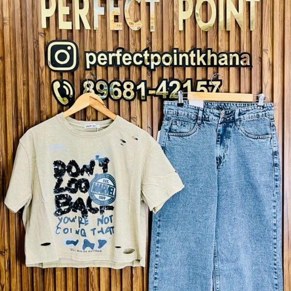 Crop Top With Jean